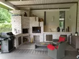 Белый мангальный комплекс из кирпича Донские Зори — фото 4