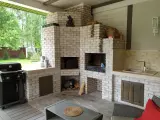 Белый мангальный комплекс из кирпича Донские Зори — фото 5