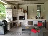 Белый мангальный комплекс из кирпича Донские Зори — фото 11