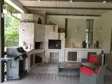 Белый мангальный комплекс из кирпича Донские Зори — фото 9